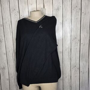 NWT IZOD International Tour Club Golf Sweater V-Neck Black - Size L
​Listing Des